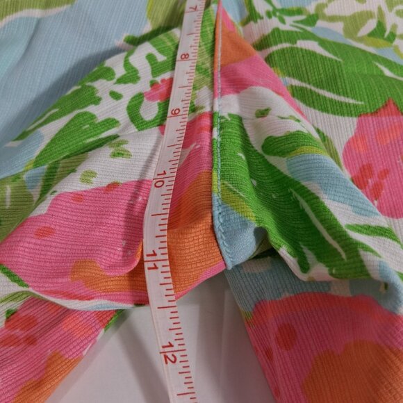 Lilly Pulitzer Callahan shorts sz 16 Tidal Wave Pans Garden NWT - Picture 2 of 12